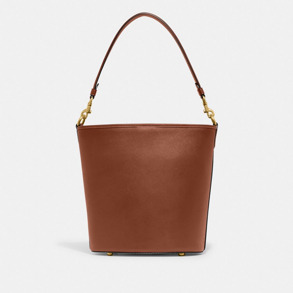 Brown Women Coach Dakota Bucket Glovetanned Leather Shoulder Bags | NZ_CH48874