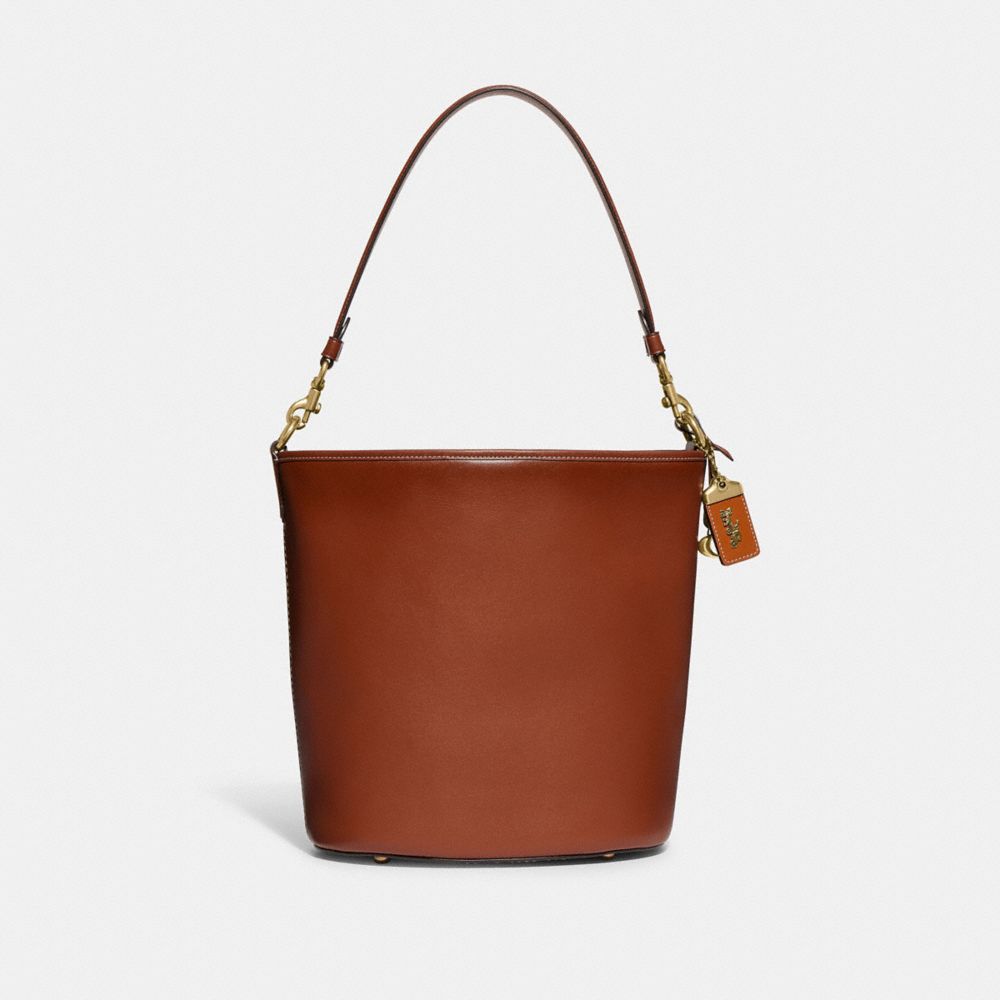 Brown Women Coach Dakota Bucket Glovetanned Leather Shoulder Bags | NZ_CH48874