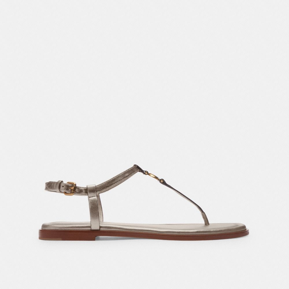 Brown Women Coach Jessica Champagne Sandals | NZ_CH53983