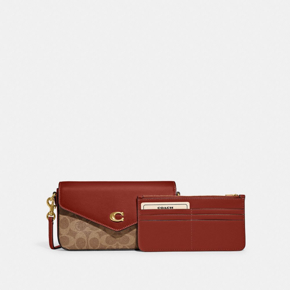 Brown / Red Women Coach Wyn In Signature Crossbody Bags | NZ_CH82859