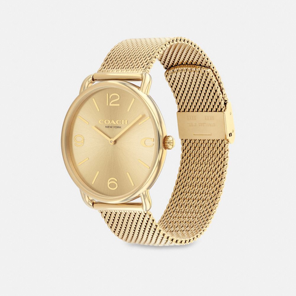 Gold Men Coach Elliot 41 Mm Watches | NZ_CH45616