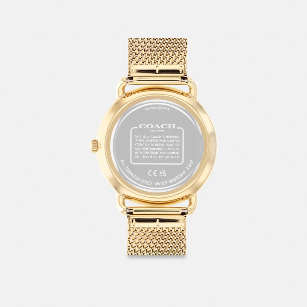 Gold Men Coach Elliot 41 Mm Watches | NZ_CH45616