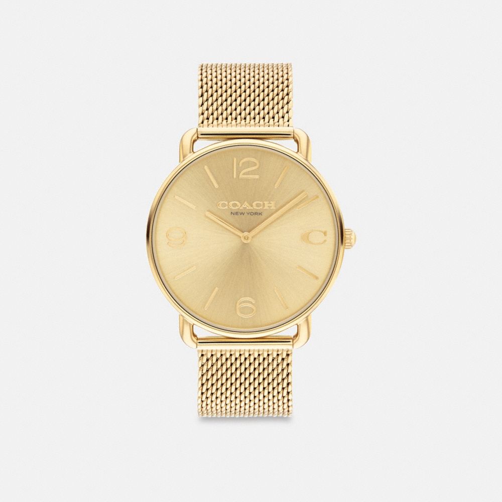 Gold Men Coach Elliot 41 Mm Watches | NZ_CH45616