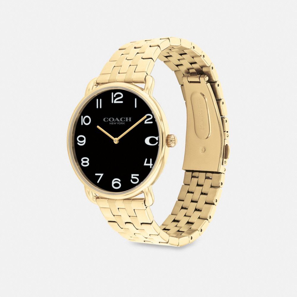 Gold Men Coach Elliot 41 Mm Watches | NZ_CH83473