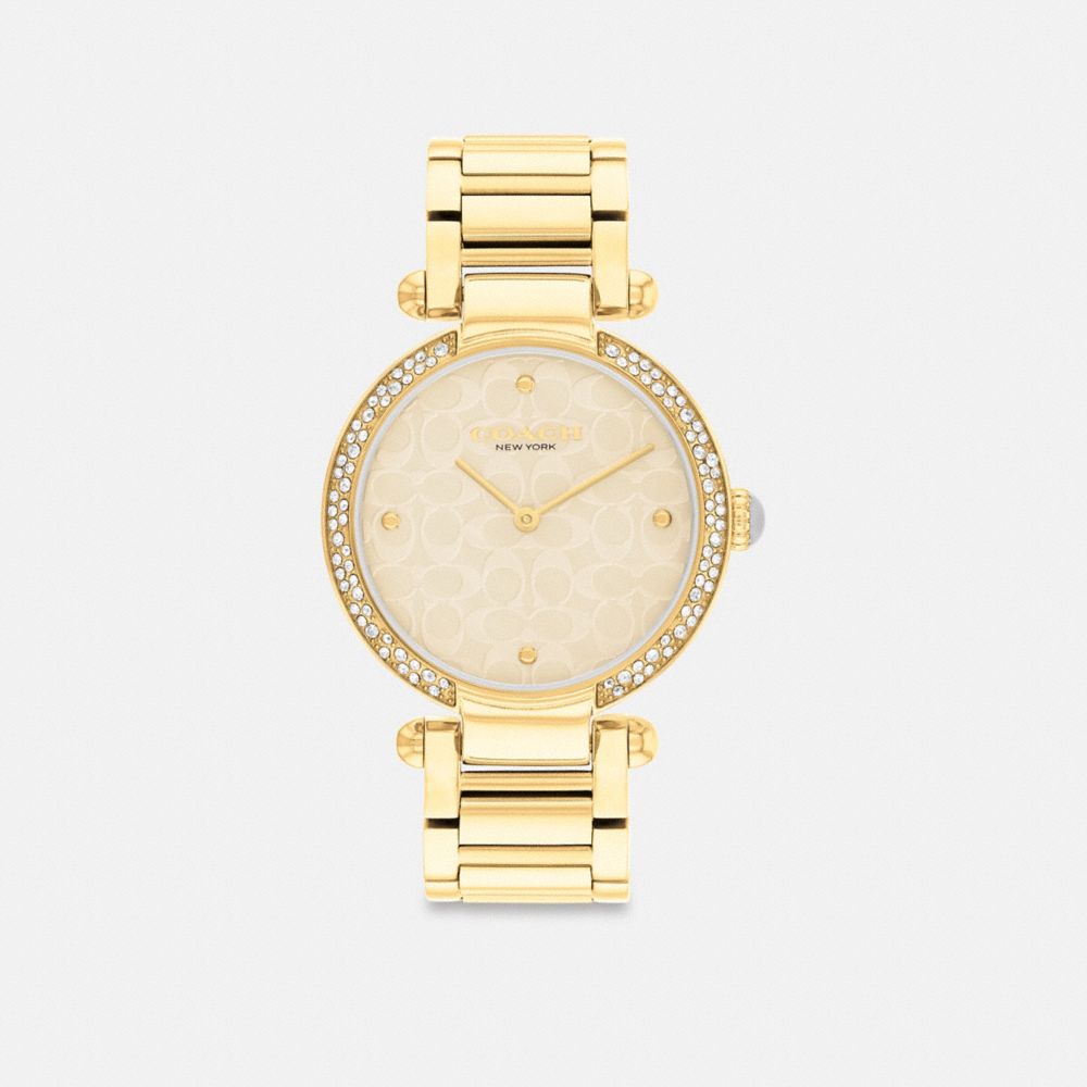 Gold Women Coach Cary 34 Mm Watches | NZ_CH43202