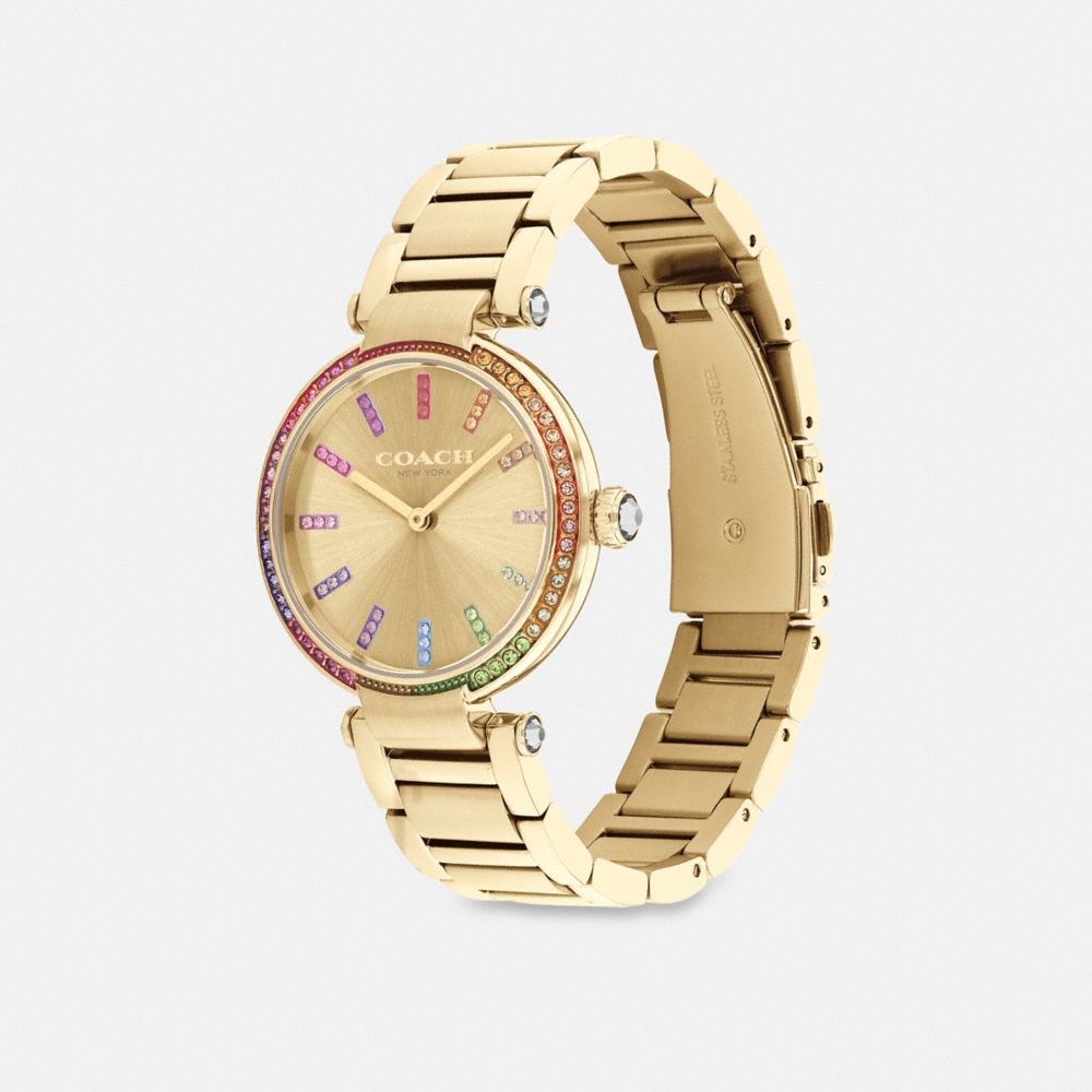 Gold Women Coach Cary 34 Mm Watches | NZ_CH16473