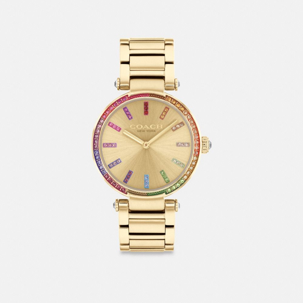 Gold Women Coach Cary 34 Mm Watches | NZ_CH16473