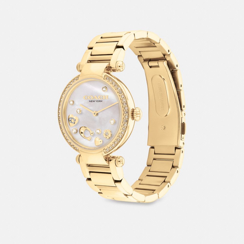 Gold Women Coach Cary 34 Mm Watches | NZ_CH24020