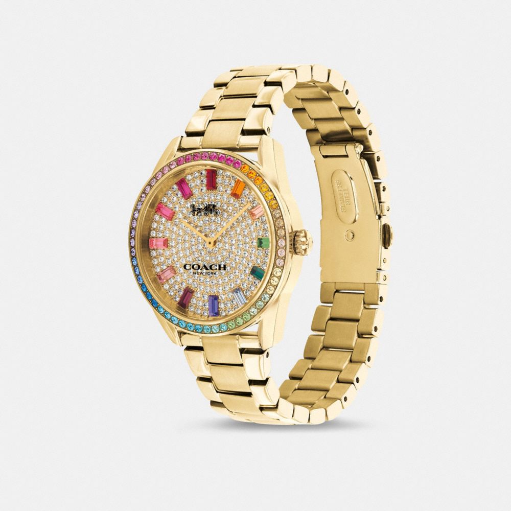 Gold Women Coach Preston 36 Mm Watches | NZ_CH10806