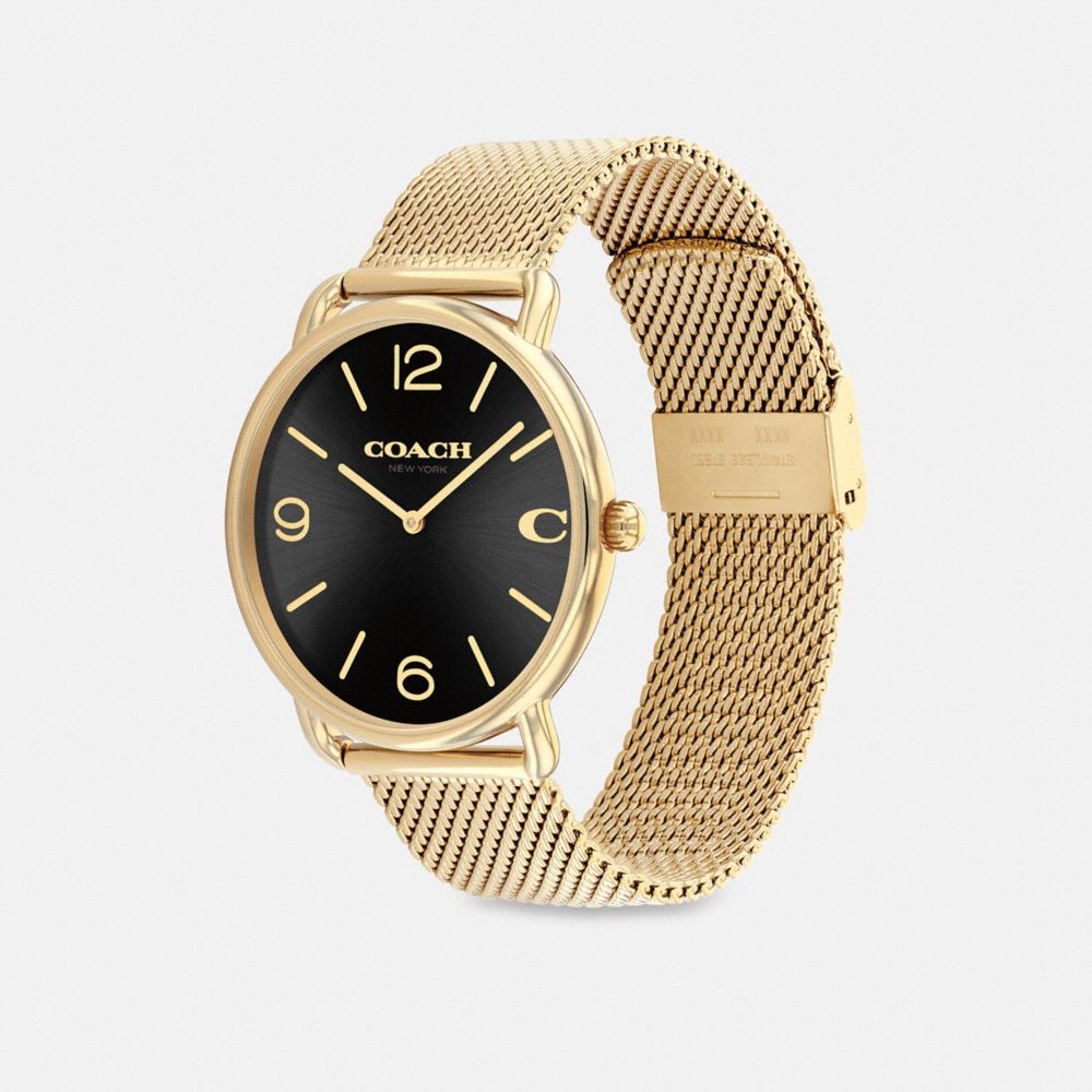 Gold / Black Men Coach Elliot 41 Mm Watches | NZ_CH33191