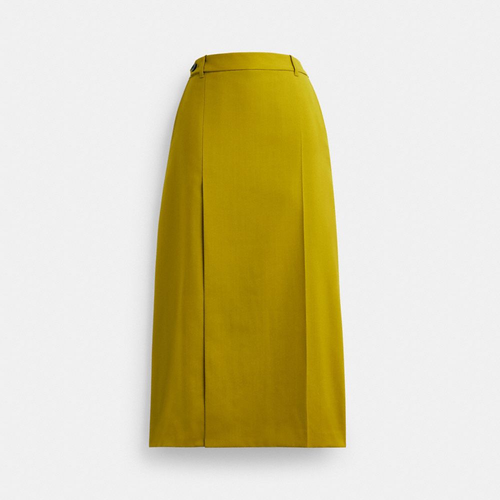 Green Women Coach Long Tailored Skirt | NZ_CH98538