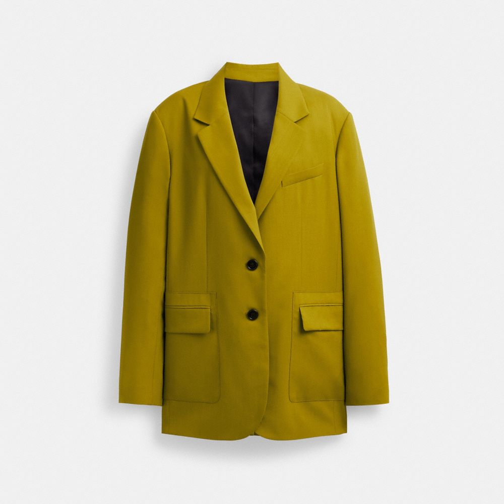 Green Women Coach Tailored Jackets | NZ_CH73626