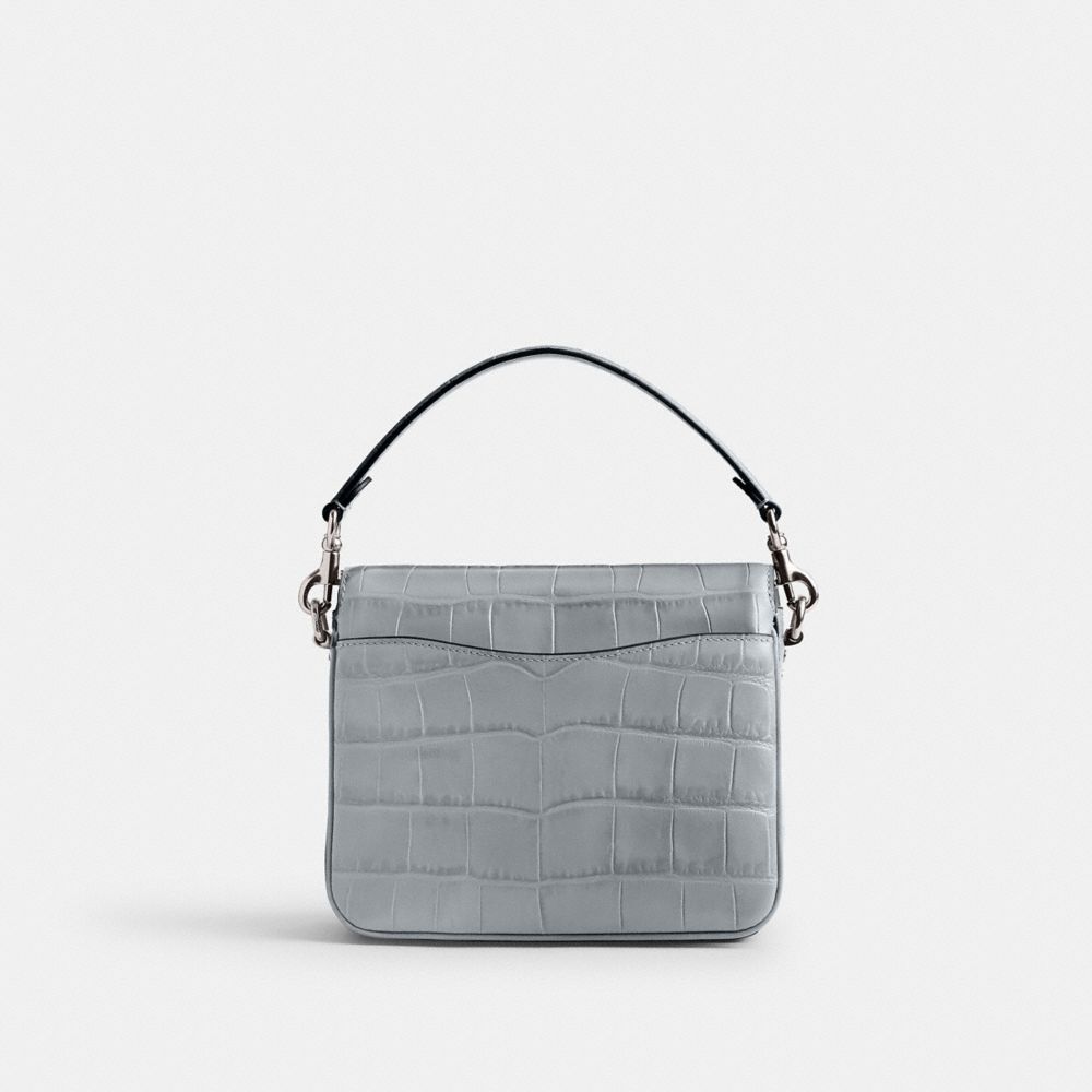 Grey Blue Women Coach Cassie 19 Croc Embossed Leather Crossbody Bags | NZ_CH31813