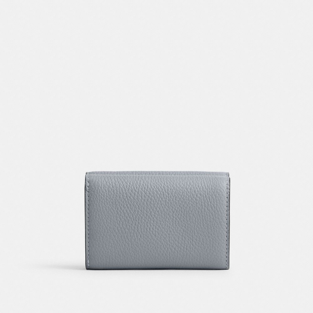 Grey Blue Women Coach Essential Mini Trifold Small Wallets | NZ_CH93466