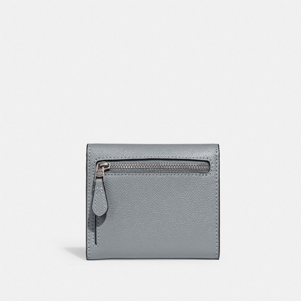 Grey Blue Women Coach Wyn Leather Small Wallets | NZ_CH73163