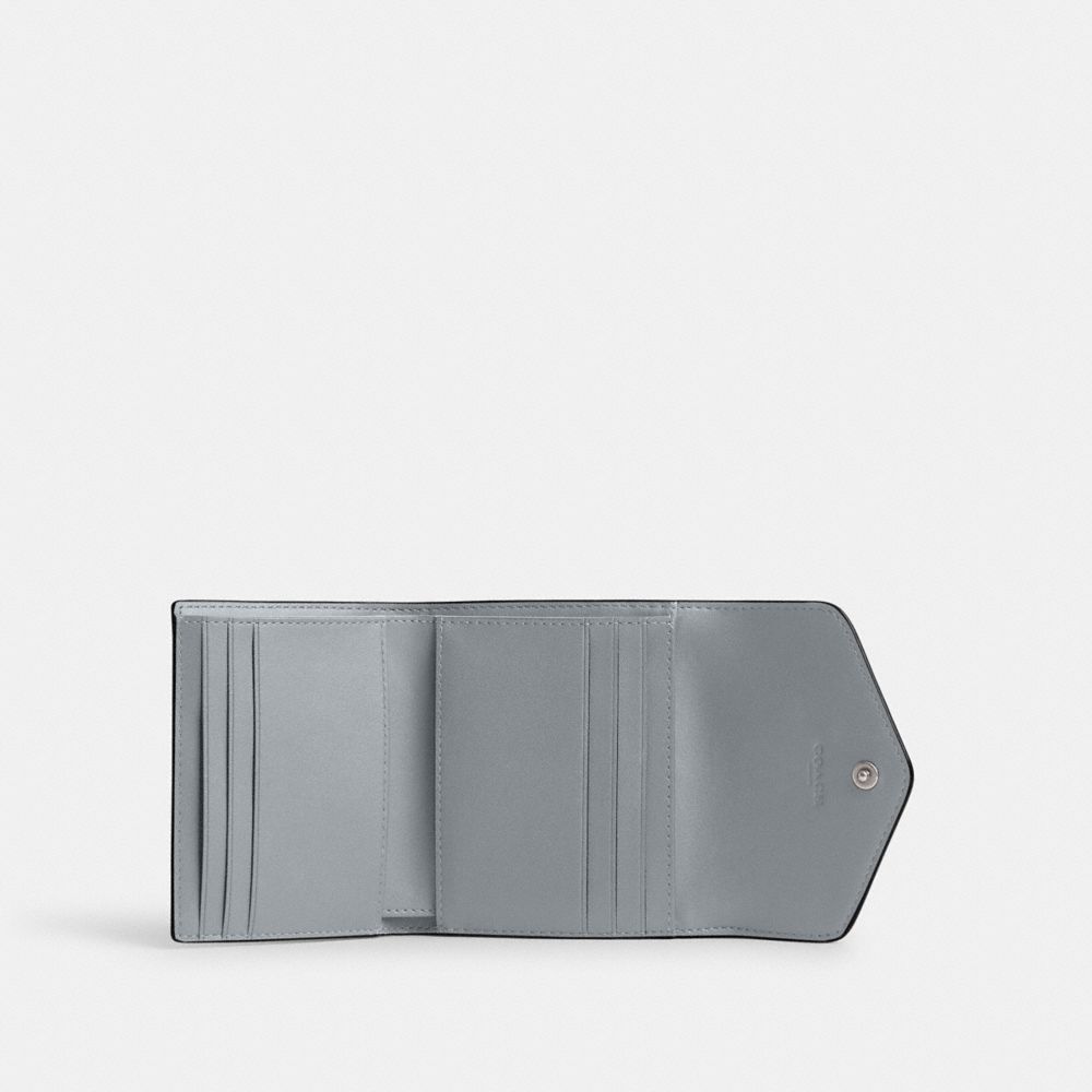 Grey Blue Women Coach Wyn Leather Small Wallets | NZ_CH73163