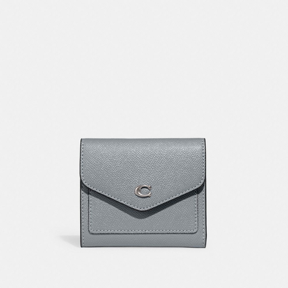 Grey Blue Women Coach Wyn Leather Small Wallets | NZ_CH73163