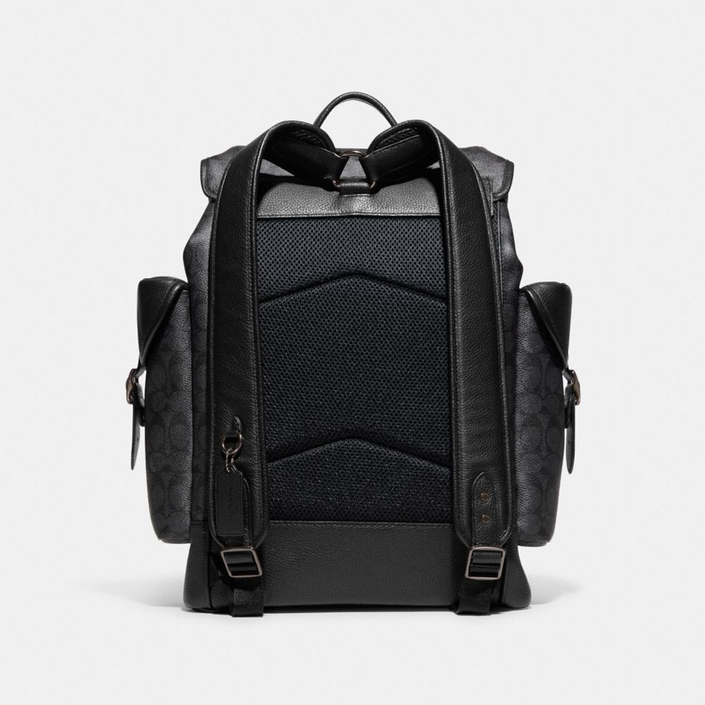 Grey Men Coach Hitch In Signature Backpacks | NZ_CH67917