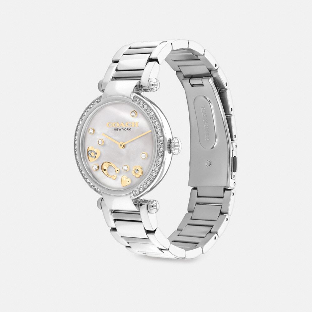 Grey Women Coach Cary 34 Mm Stainless Steel Watches | NZ_CH37635