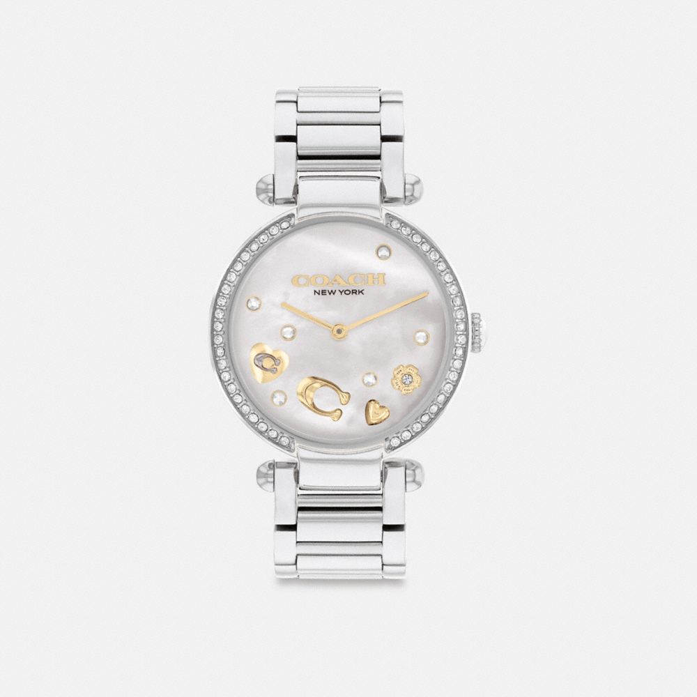 Grey Women Coach Cary 34 Mm Stainless Steel Watches | NZ_CH37635