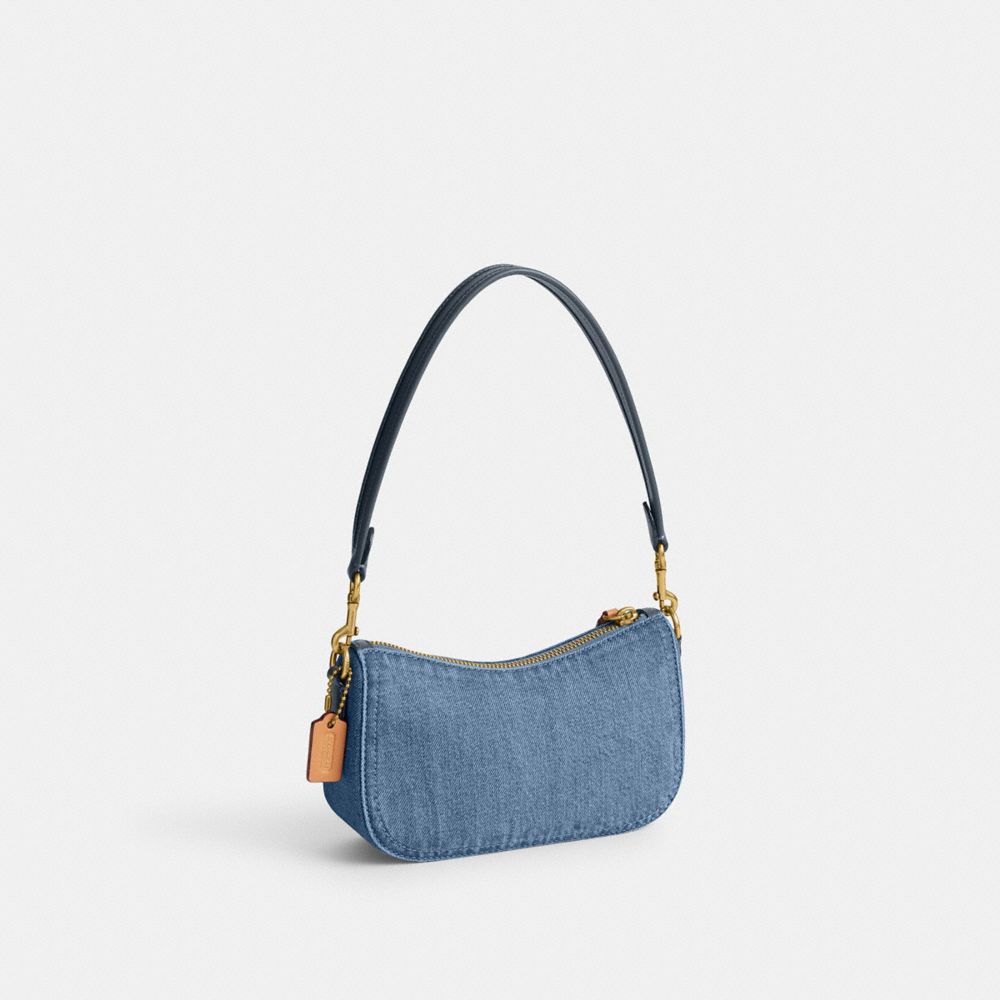 Indigo Women Coach Swinger 20 Brass Shoulder Bags | NZ_CH68871