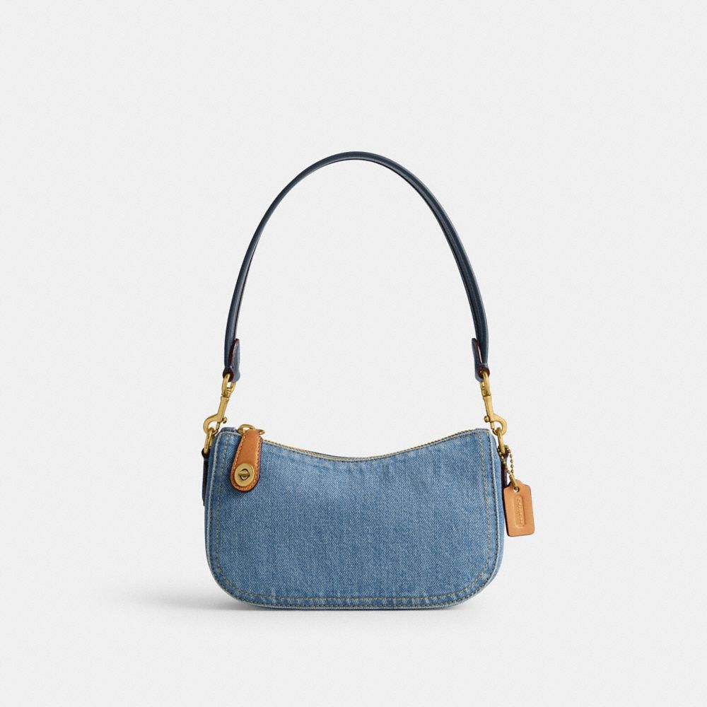 Indigo Women Coach Swinger 20 Brass Shoulder Bags | NZ_CH68871