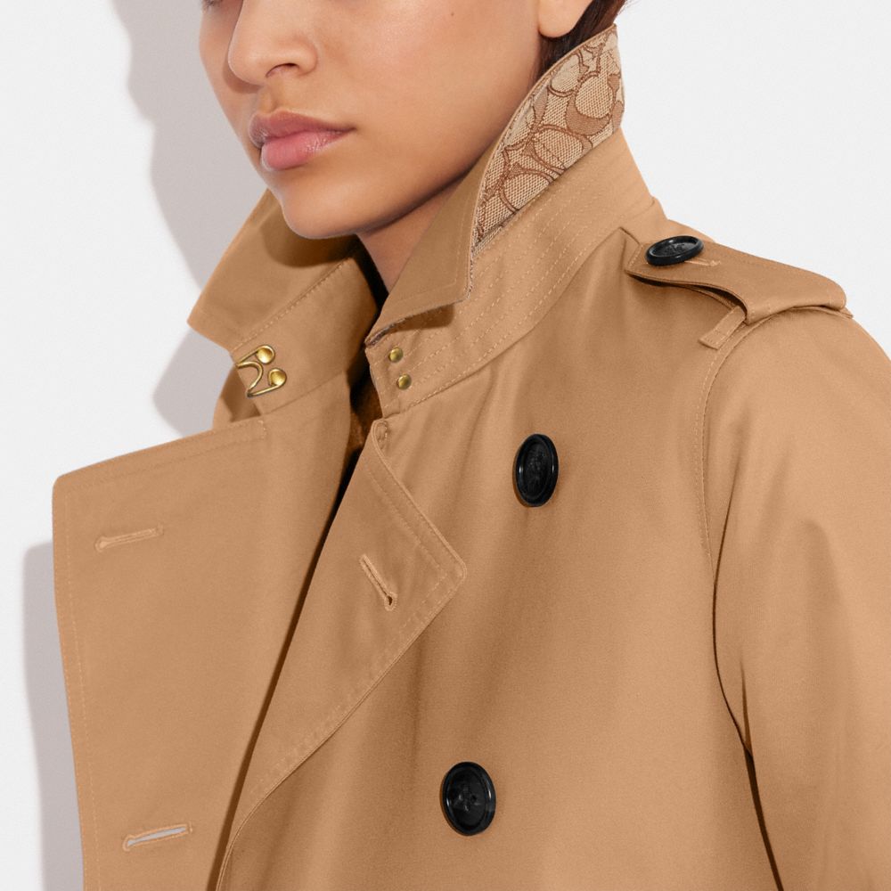 Khaki Women Coach Trench Jackets | NZ_CH87417