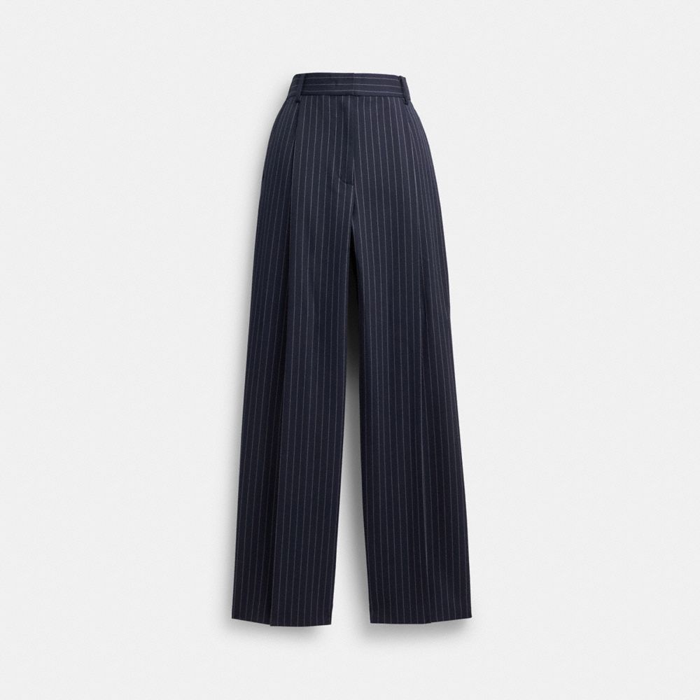 Navy Women Coach Wide Leg Trousers | NZ_CH60946