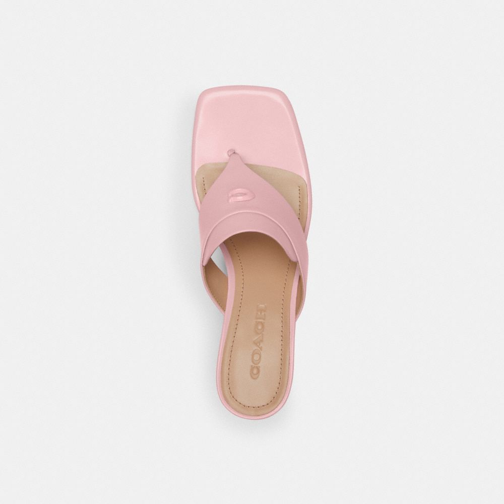 Pink Women Coach Bree Soft Sandals | NZ_CH32586