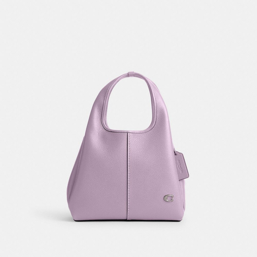 Purple Women Coach Lana Shoulder 23 Polished Pebble Leather Crossbody Bags | NZ_CH69635