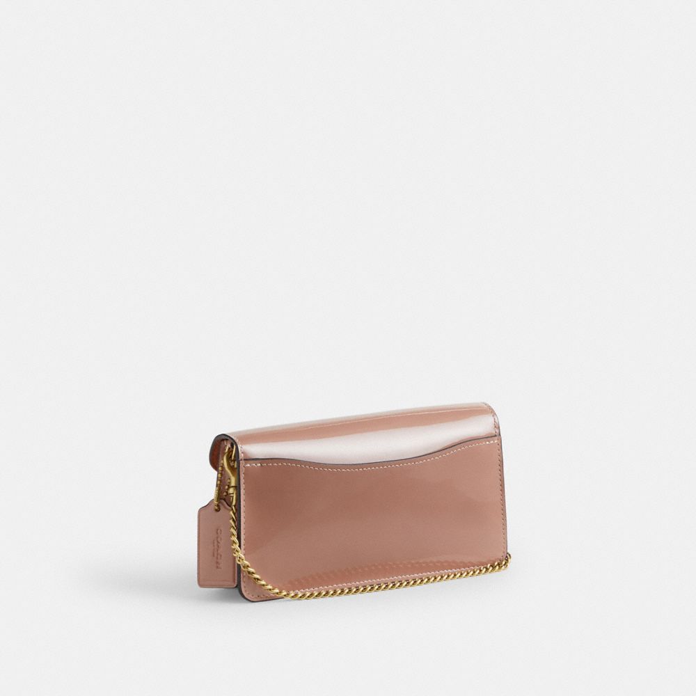 Rose Women Coach Tabby Chain In Signature Leather Patent Leather Crossbody Bags | NZ_CH84948