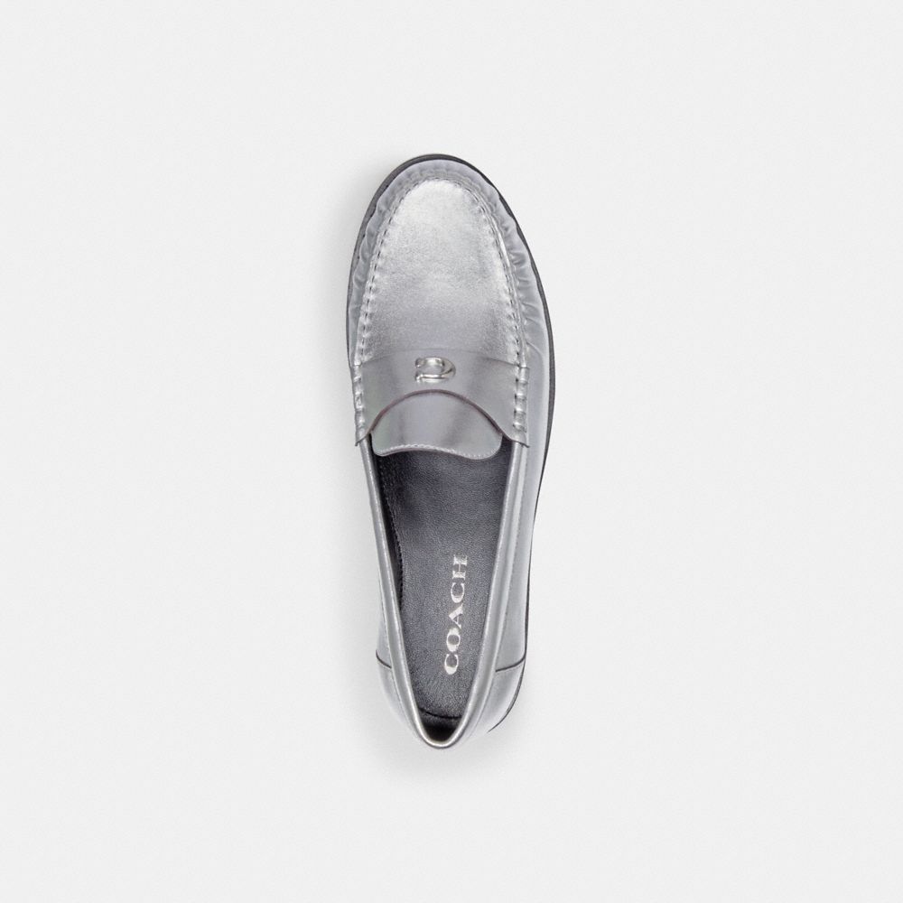 Silver Women Coach Jolene Loafers | NZ_CH76910