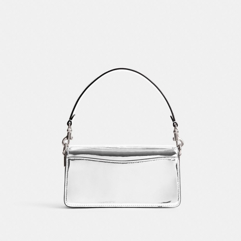 Silver Women Coach Tabby 20 In Metallic Metallic Leather Shoulder Bags | NZ_CH85336