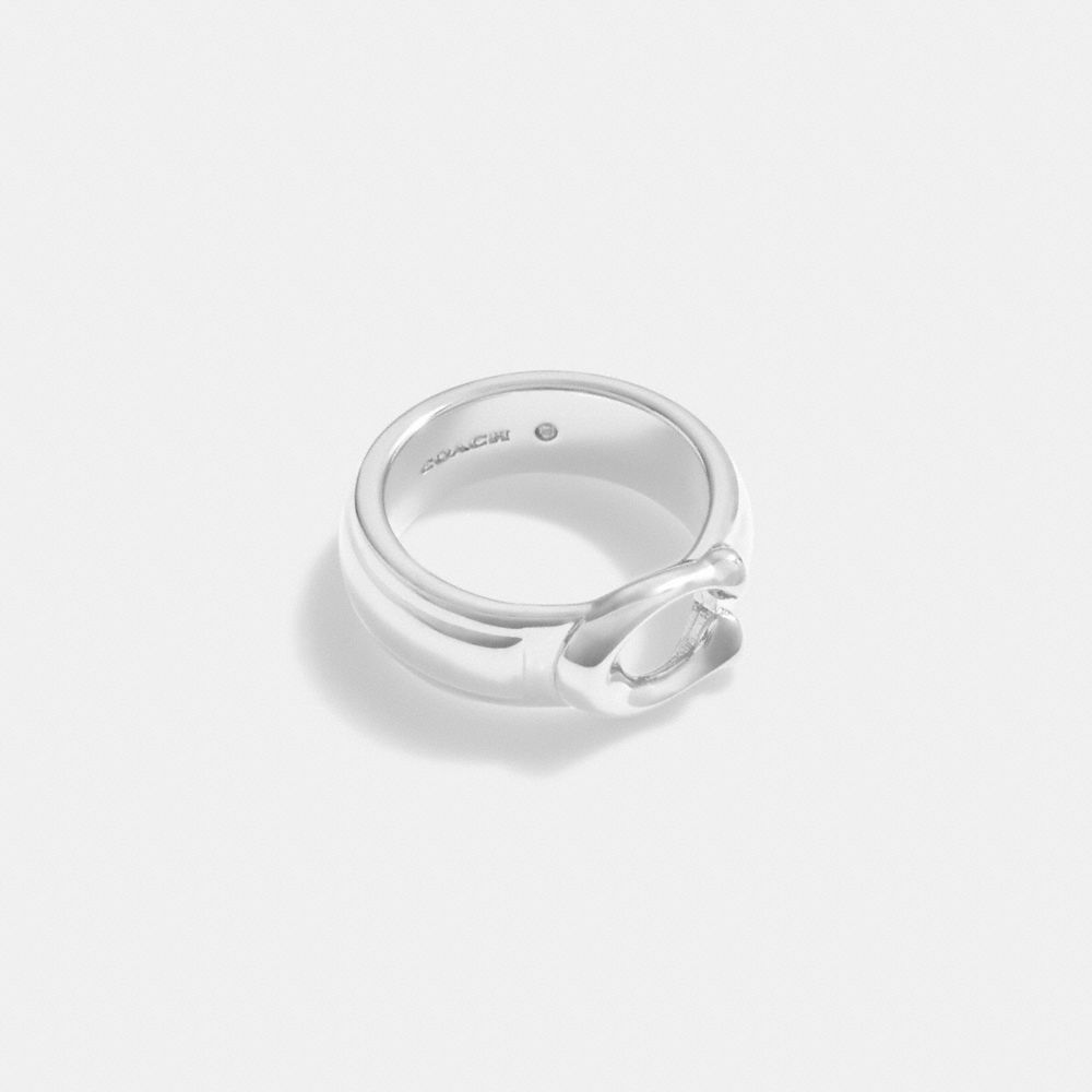 Silver Women Coach Tabby Ring | NZ_CH81468