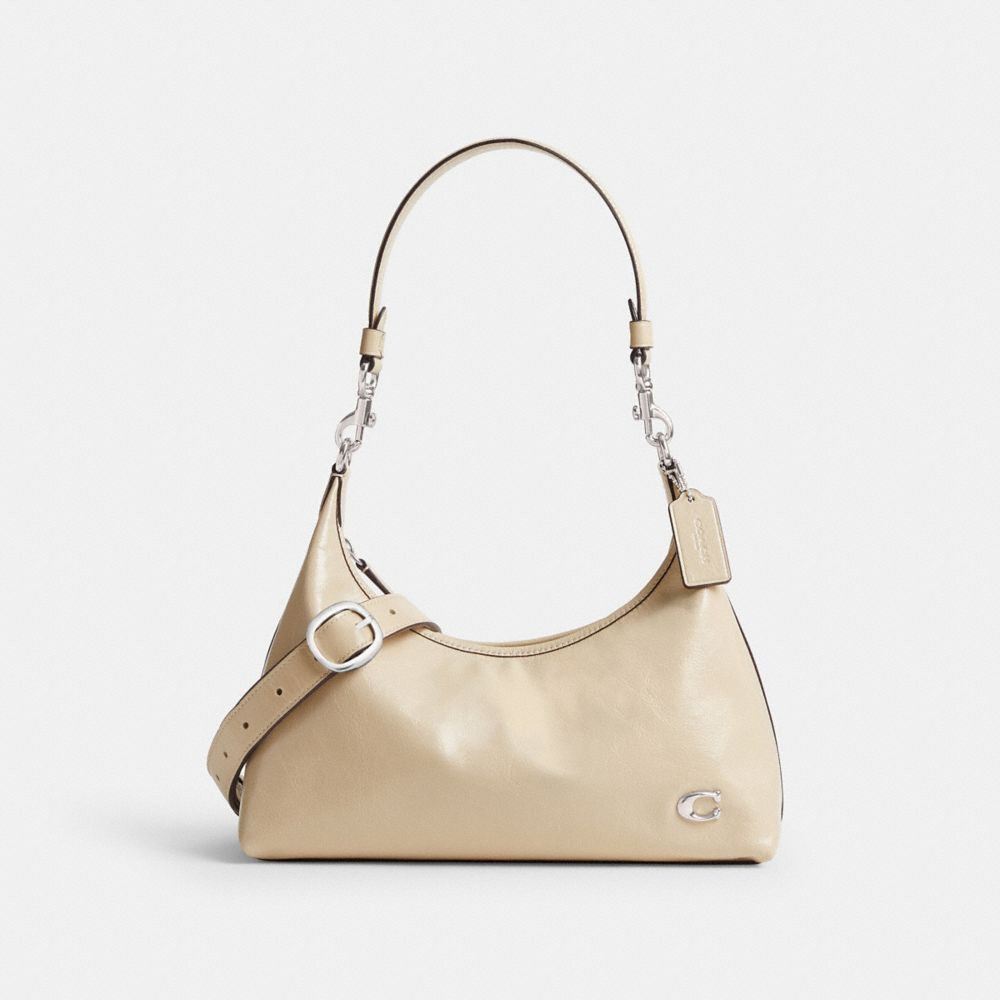 Silver / White Women Coach Juliet Shoulder Bags | NZ_CH85830