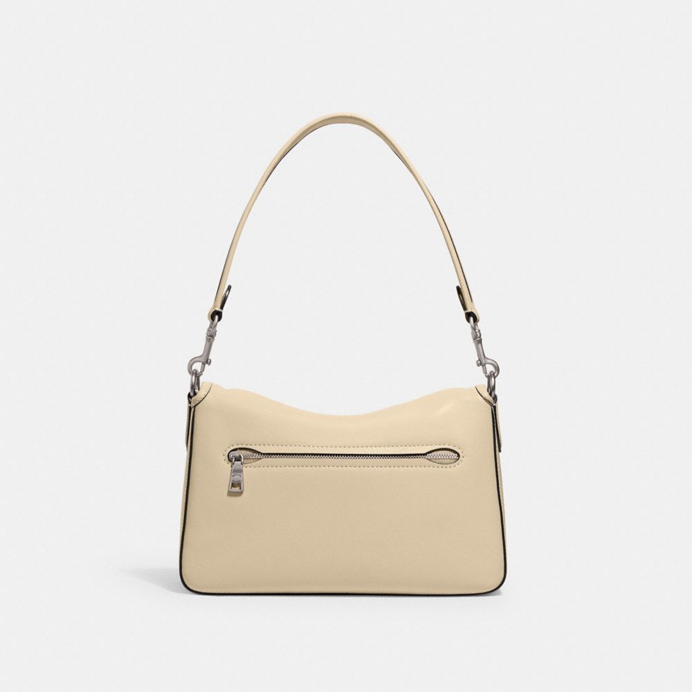 Silver / White Women Coach Soft Tabby Smooth Leather Shoulder Bags | NZ_CH96927