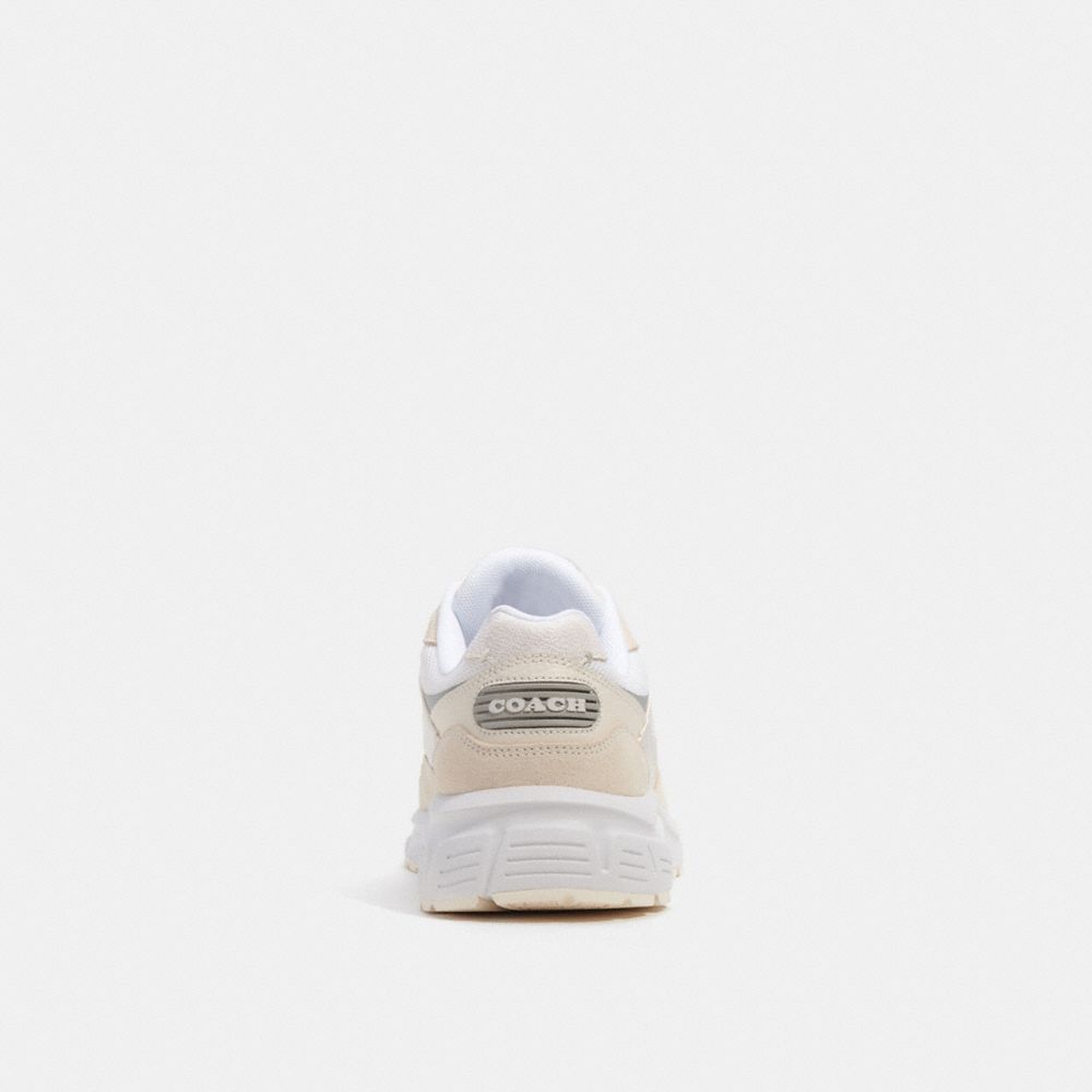 White Men Coach C301 With Signature Canvas Chalk Sneakers | NZ_CH23468