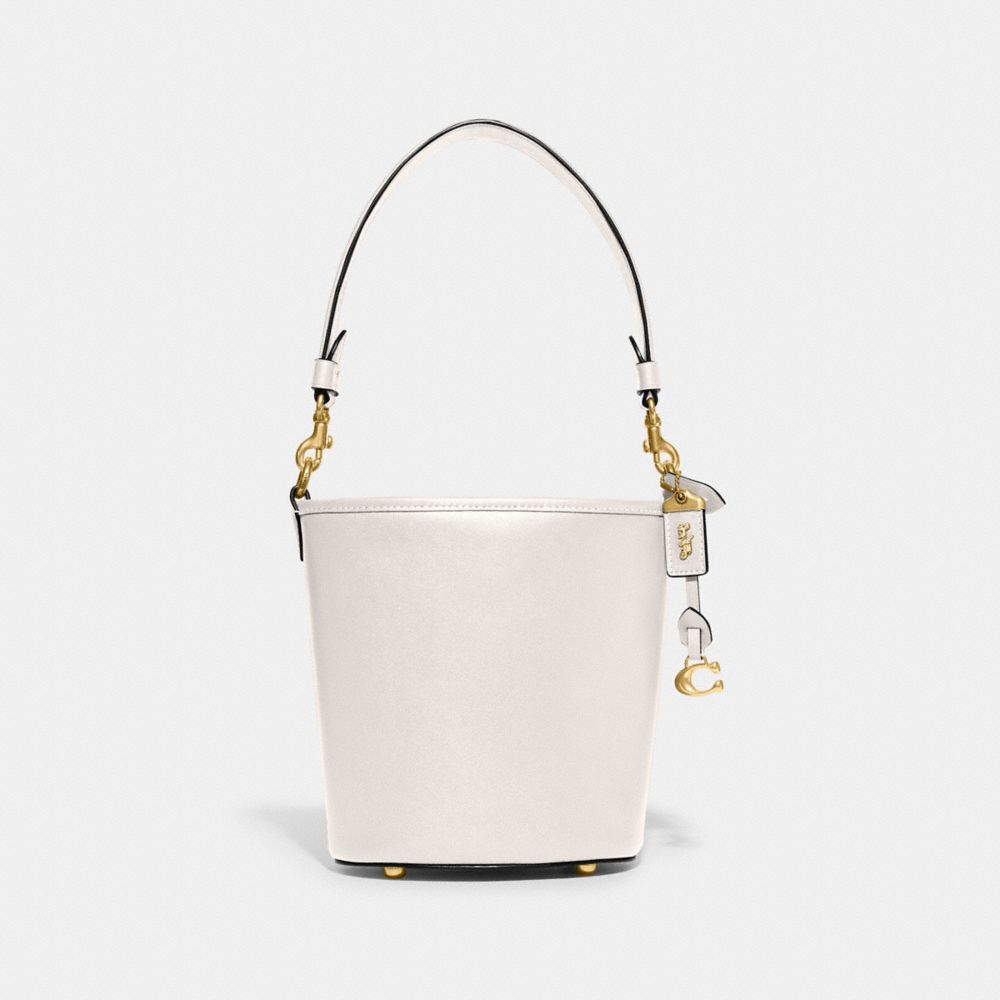 White Women Coach Dakota Bucket 16 Glovetanned Leather Shoulder Bags | NZ_CH63247