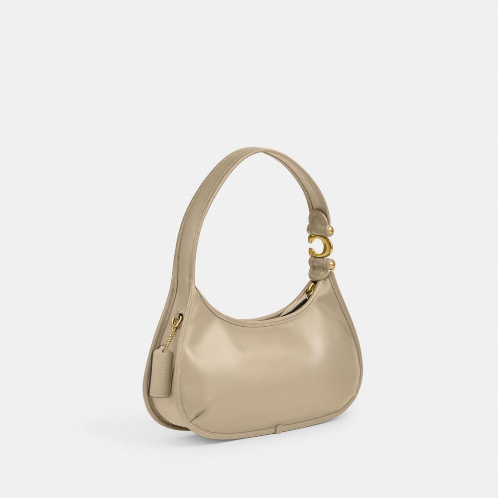 White Women Coach Eve Brass Shoulder Bags | NZ_CH12841