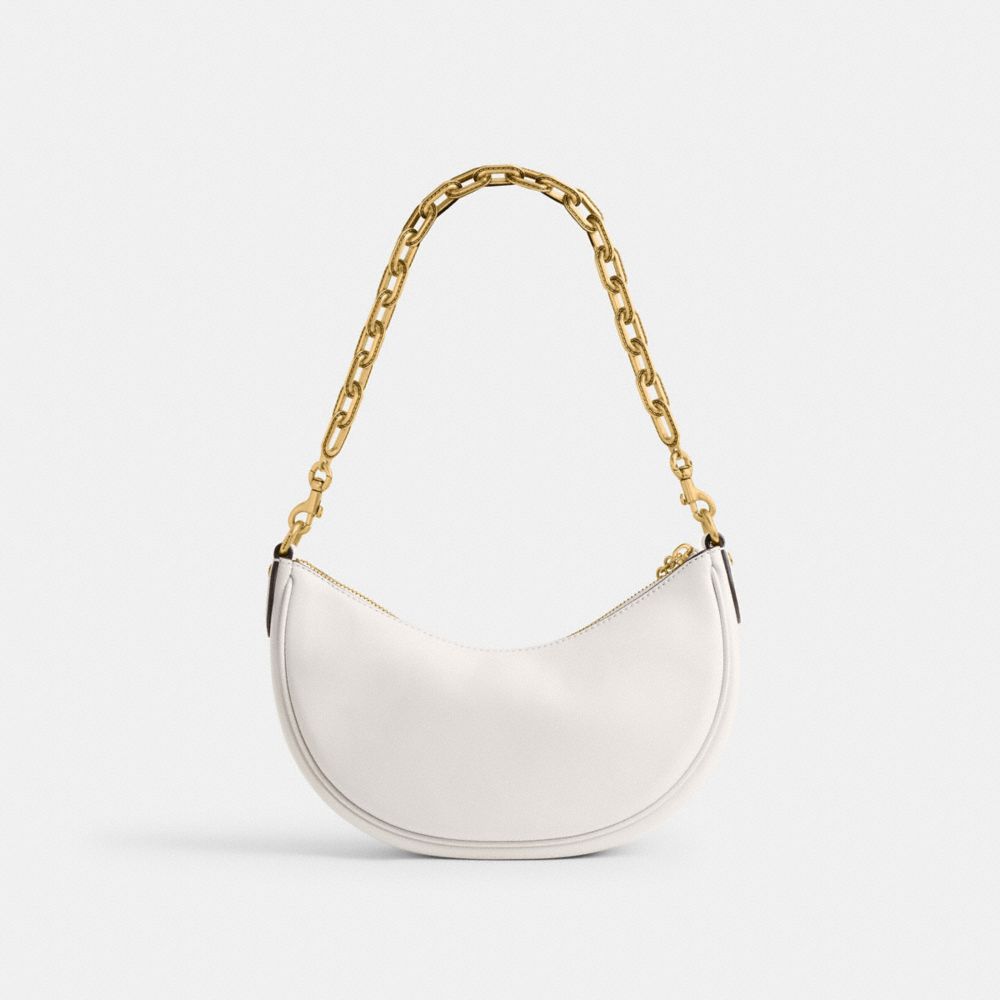 White Women Coach Mira Brass Shoulder Bags | NZ_CH82830