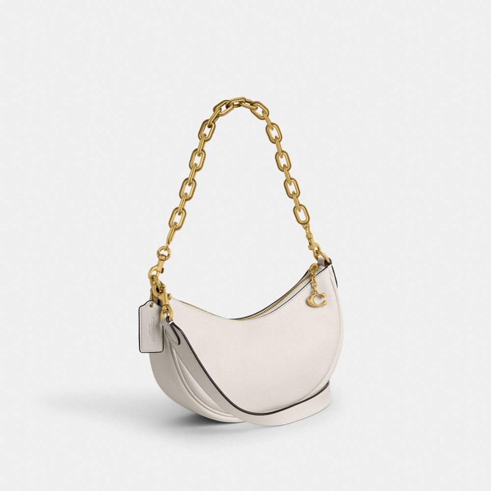 White Women Coach Mira Brass Shoulder Bags | NZ_CH82830