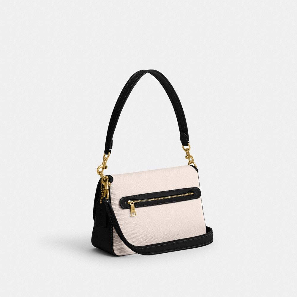 White Women Coach Soft Tabby Brass Shoulder Bags | NZ_CH14109