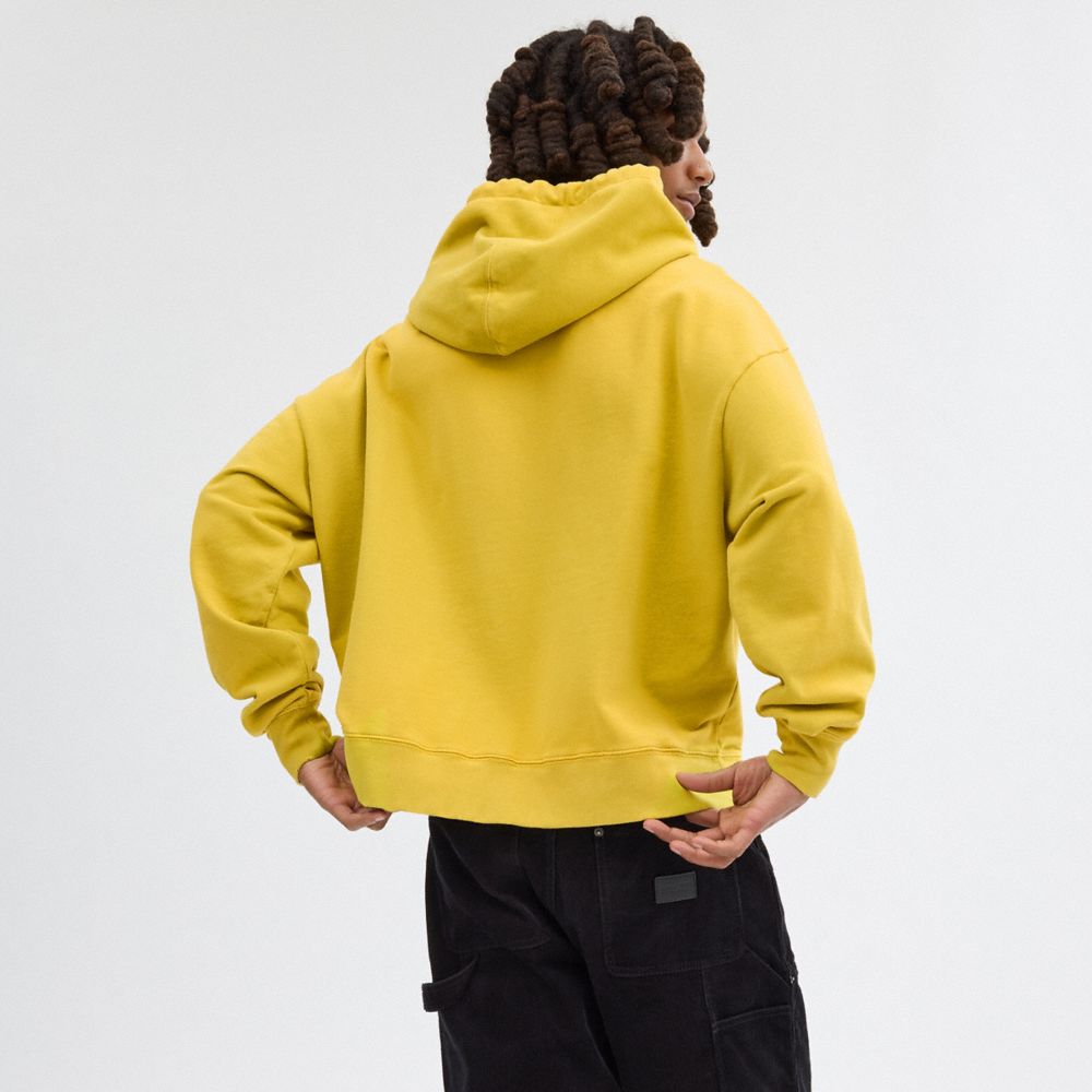 Yellow Men Coach Americana Hoodie | NZ_CH46641